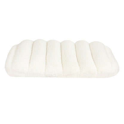 Pawz S Size Orthopedic Dog Bed with Sherpa Plush Removable Cover in White-1919892817208020993