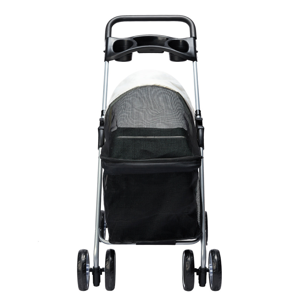 PaWz Large Pet Stroller Dog Cat Carrier Black-1910112545432276993
