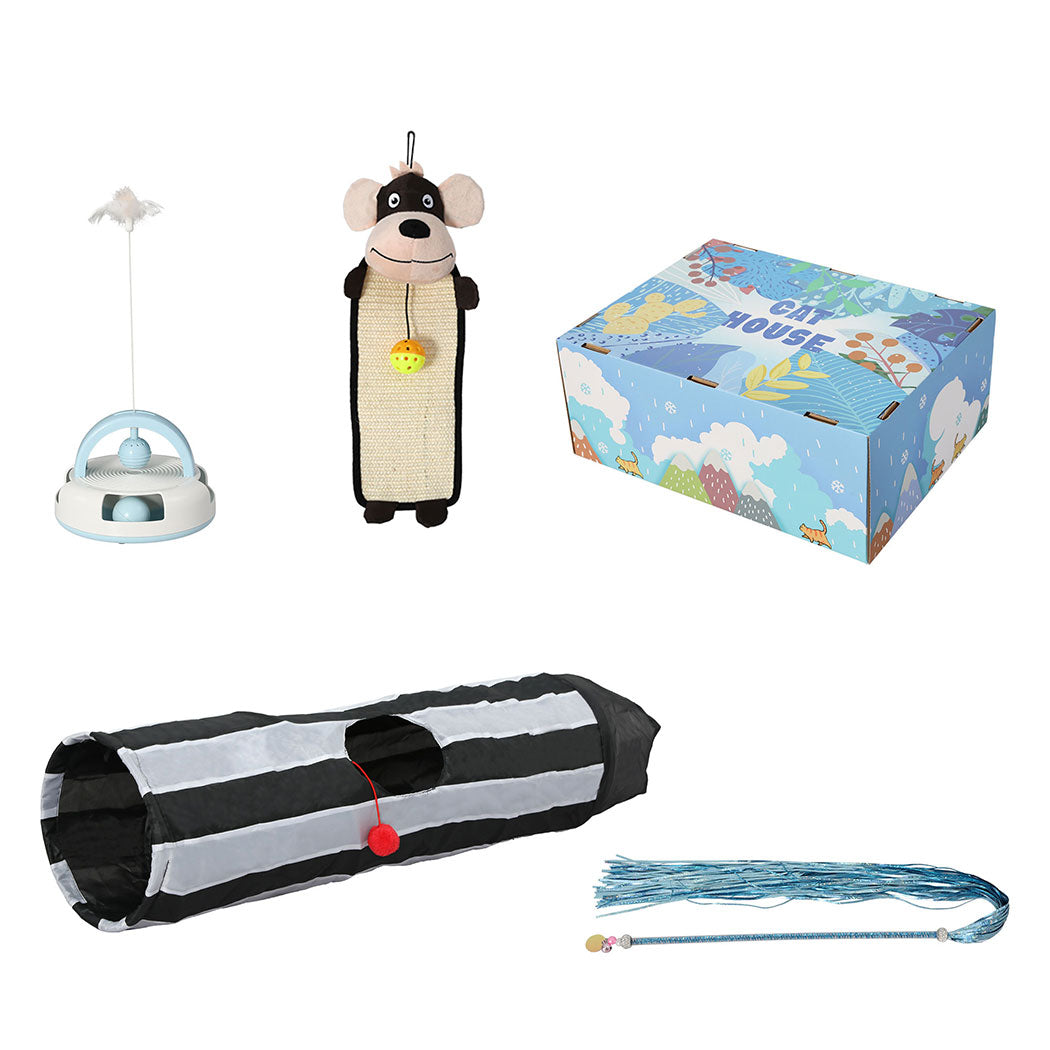 PaWz Interactive Pet Toy Set Cat Tunnel-1910112482467385345