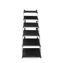 PaWz 6 Steps Dog Ramp Adjustable Height Black-1910112466755522561