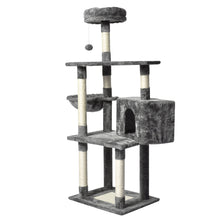 PaWz 130cm Cat Tree Toy Scratching Post Grey-1910113147910492161