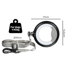 PaWz LED Dog Leash Lead Walking Rope Black-1910112481217482754
