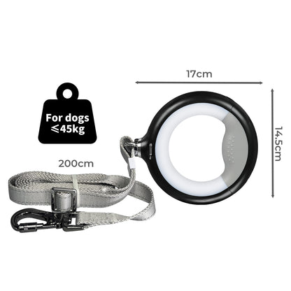 PaWz LED Dog Leash Lead Walking Rope Black-1910112481217482754