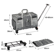 Pawz Pet Carrier 4 Wheel Portable Rolling Foldable-1910112289848168450