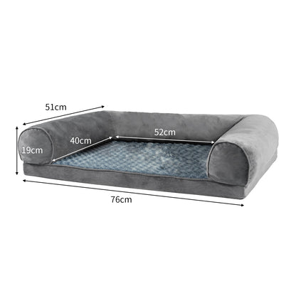 PaWz Pet Bed Sofa Dog Beds Bedding Soft M Cover Grey Cover Medium-1910112954909593602