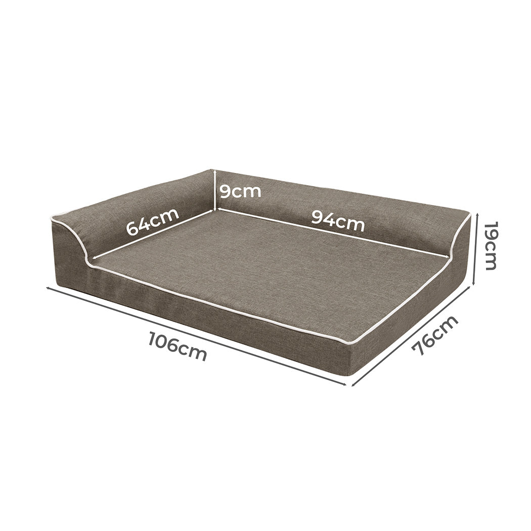Pawz Orthopedic Dog Bed XL Coffee-1910112253030567938