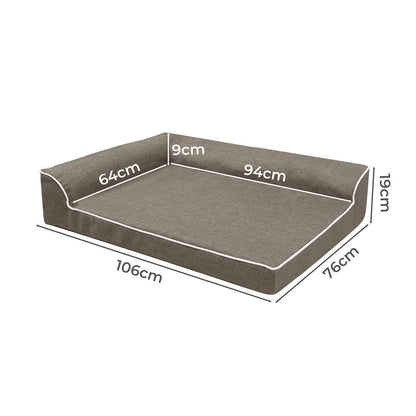Pawz Orthopedic Dog Bed XL Coffee-1910112253030567938