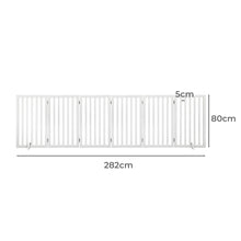 PaWz Wooden Pet Gate Dog Fence Safety White 10 Pack-1910112969476411394