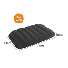 Pawz M Size Orthopedic Dog Bed with Sherpa Plush Removable Cover in Grey-1919892816750841858