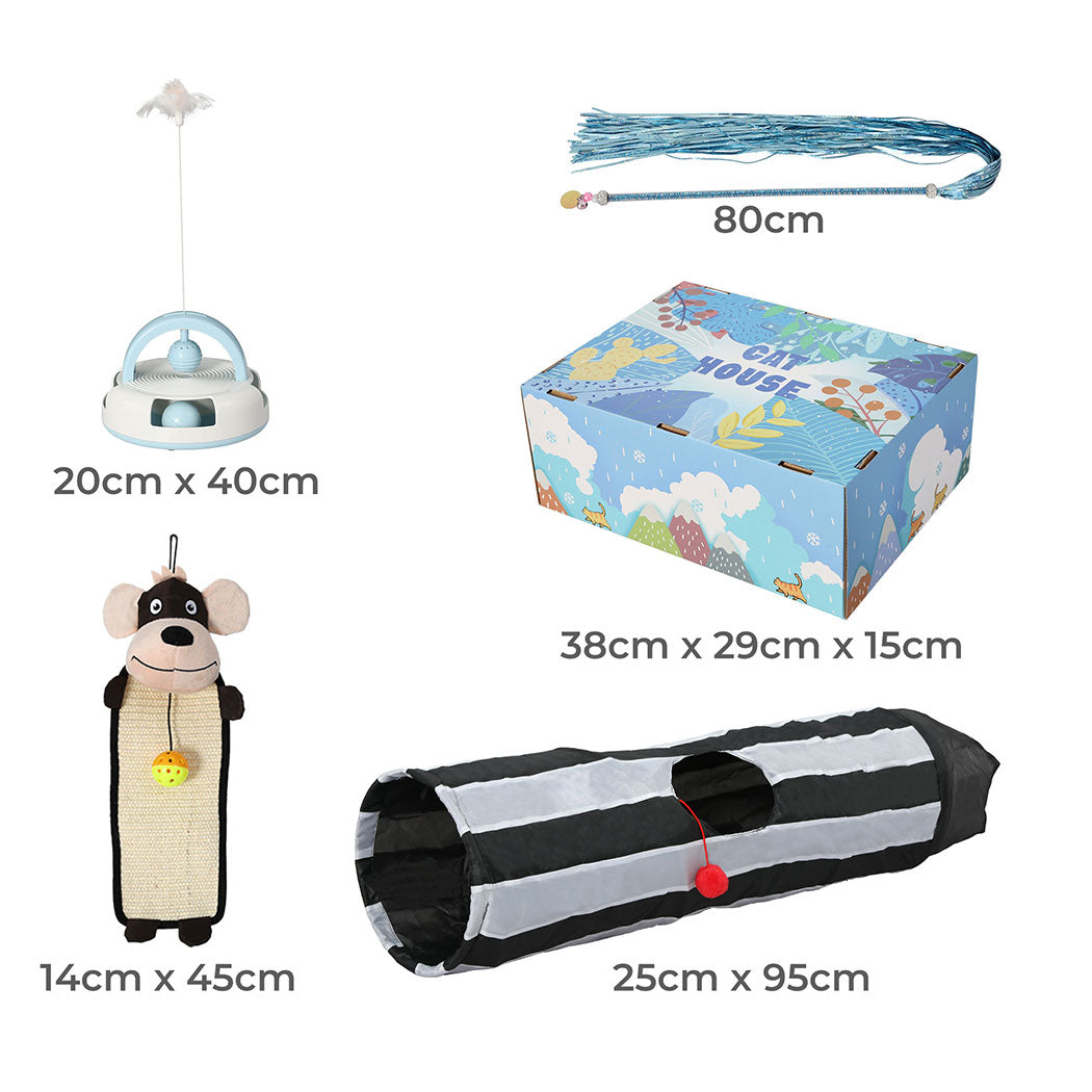 PaWz Interactive Pet Toy Set Cat Tunnel-1910112482467385346