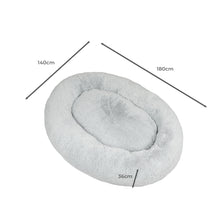 TheNapBed 1.8m Human Size Pet Bed Fluffy Grey-1910112473600626690