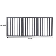 Wooden Pet Gate Dog Fence Retractable Grey 2000x 3MM-1910112967819661314