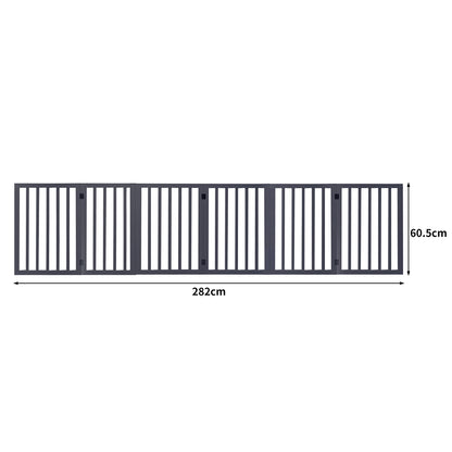 PaWz Wooden Pet Gate Dog Fence Safety Grey 100 Pack-1910112969124089858