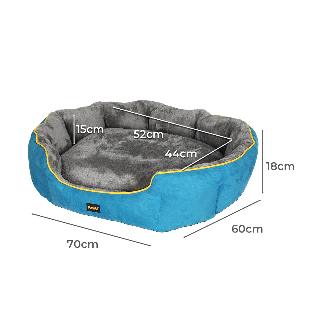 PaWz Electric Pet Heater Bed Heated M Blue Medium-1910112462838042626