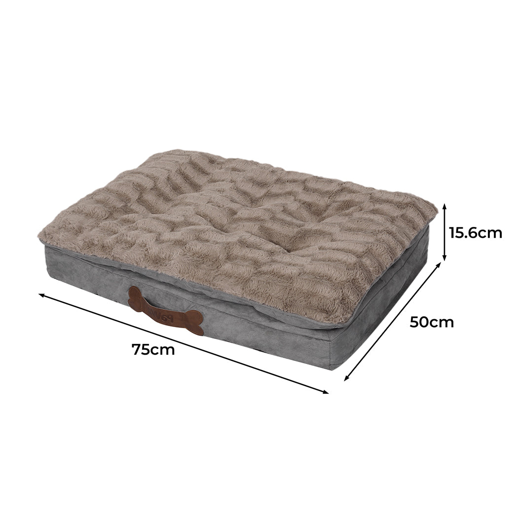 PaWz Dog Calming Bed Pet Cat Removable S Khaki Small-1910112967060492290