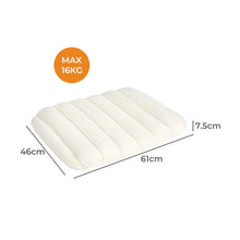Pawz S Size Orthopedic Dog Bed with Sherpa Plush Removable Cover in White-1919892817208020994