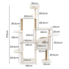 Pawz Cat Tree Tower Large Scratcher Condo House 172cm-1919278362585600002