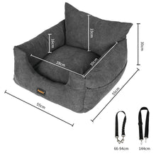 PaWz Pet Car Booster Seat Dog Protector M Grey Medium-1910112476582776834