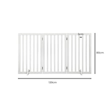 PaWz Wooden Pet Gate Dog Fence Safety White 400x 3MM-1910112968226508802