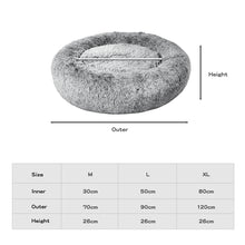 PaWz Pet Bed Memory Foam Dog Donut Charcoal Medium-1910112490461728770