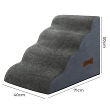 Pawz 4 Steps Pet Stairs Dog Ramp High Density Foam Grey-1919278361717379074