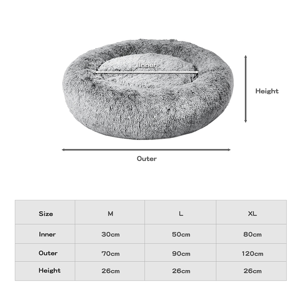 PaWz Pet Bed Memory Foam Dog Donut Charcoal X-Large-1910112490969239554
