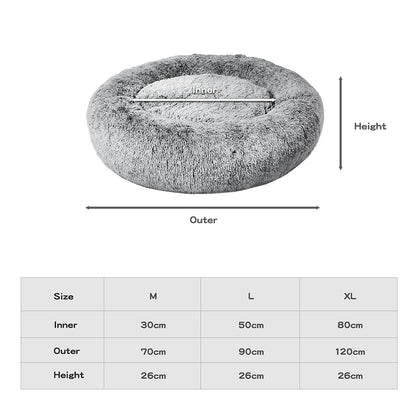 PaWz Pet Bed Memory Foam Dog Donut Charcoal X-Large-1910112490969239554