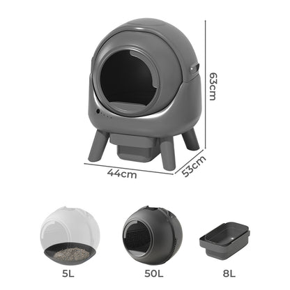 PaWz Smart Self Cleaning Cat Litter Box APP Control-1910112276032131074