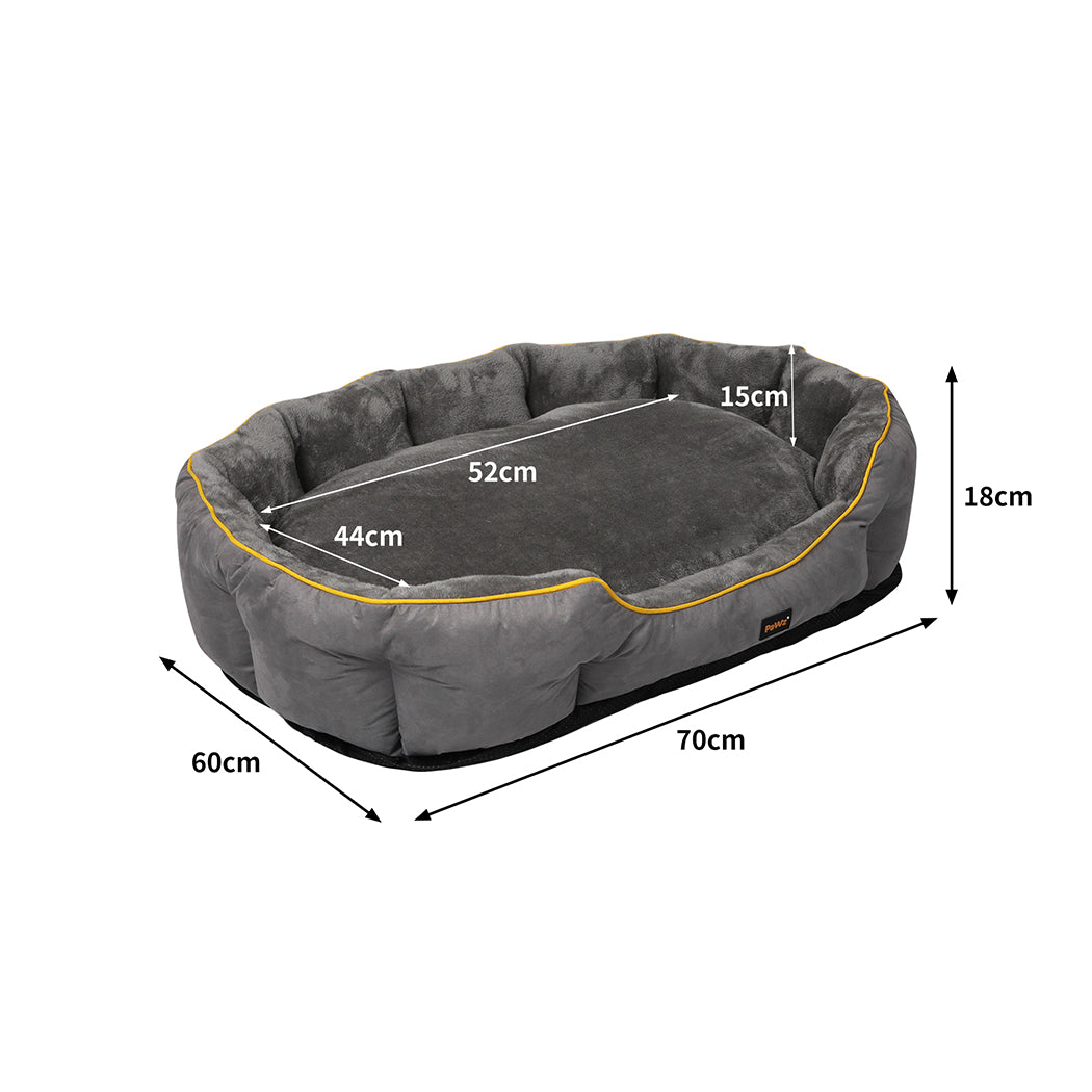 PaWz Electric Pet Heater Bed Heated M Grey Medium-1910112463077117954