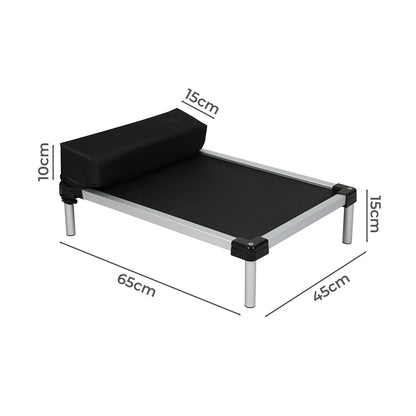 PaWz Pet Trampoline Aluminium Frame M Black Medium-1910112489195048962