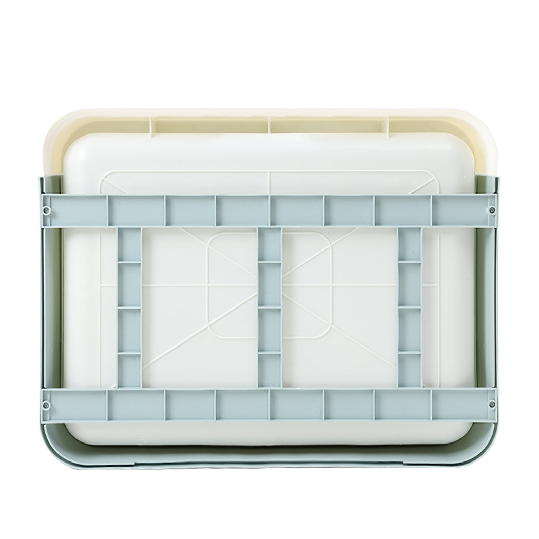 PaWz Foldable Cat Litter Box Tray Enclosed Blue-1910112469704118275
