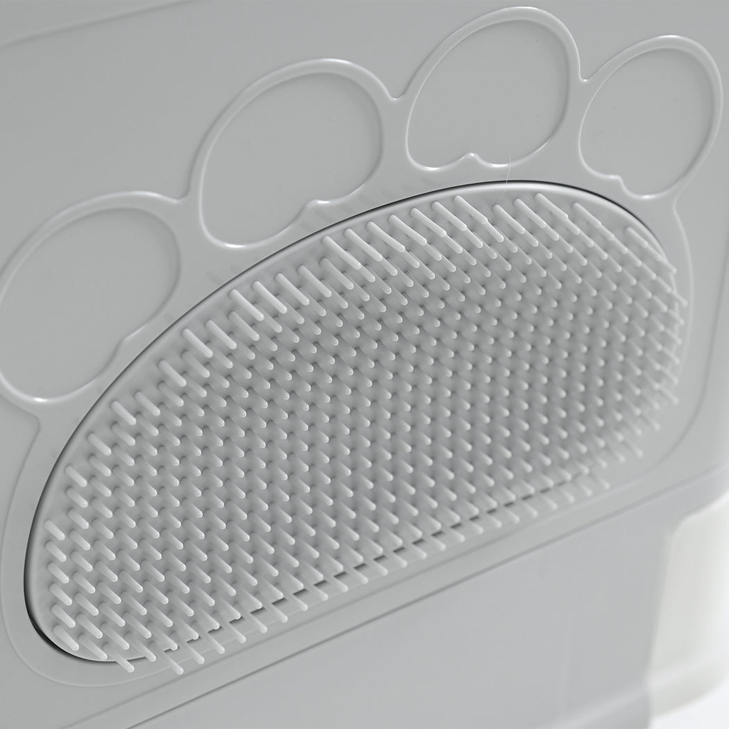 PaWz Foldable Cat Litter Box Tray Enclosed Grey-1910112469918027780