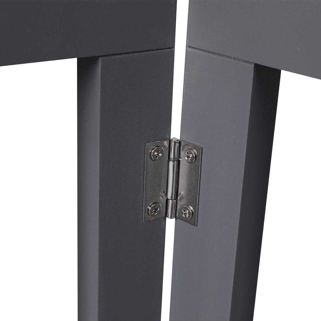 Wooden Pet Gate Dog Fence Retractable Grey 600x 3MM-1910112968574636036