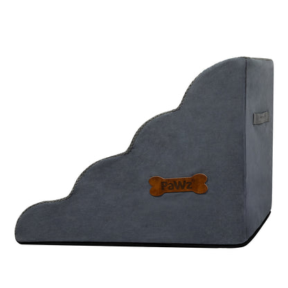 Pawz 4 Steps Pet Stairs Dog Ramp High Density Foam Grey-1919278361717379076