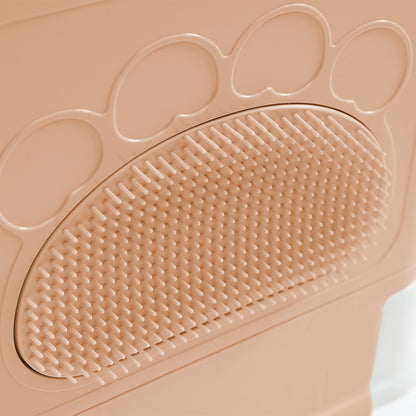 PaWz Foldable Cat Litter Box Tray Enclosed Pink-1910112470102577156