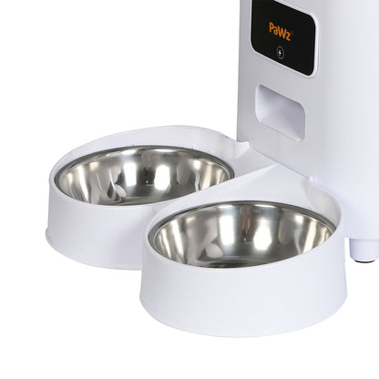PaWz 5L Automatic Pet Feeder 2 Bowl White-1910112494526009348