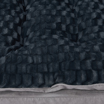 Dog Calming Bed Warm Soft Plush Comfy L Grey Large-1910112966188077060