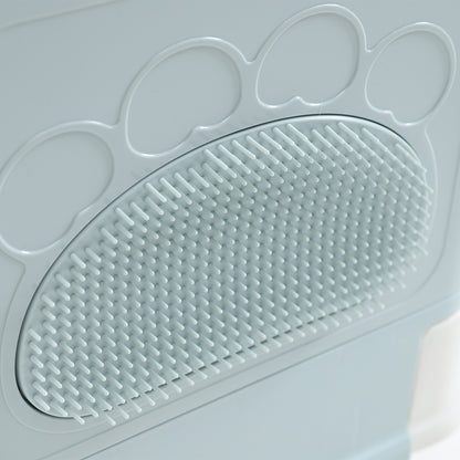 PaWz Foldable Cat Litter Box Tray Enclosed Blue-1910112469704118276