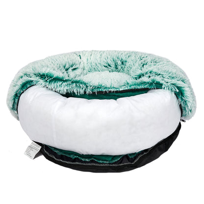 PaWz Pet Bed Cat Dog Donut Nest Calming XL Teal X-Large-1910112960433491972