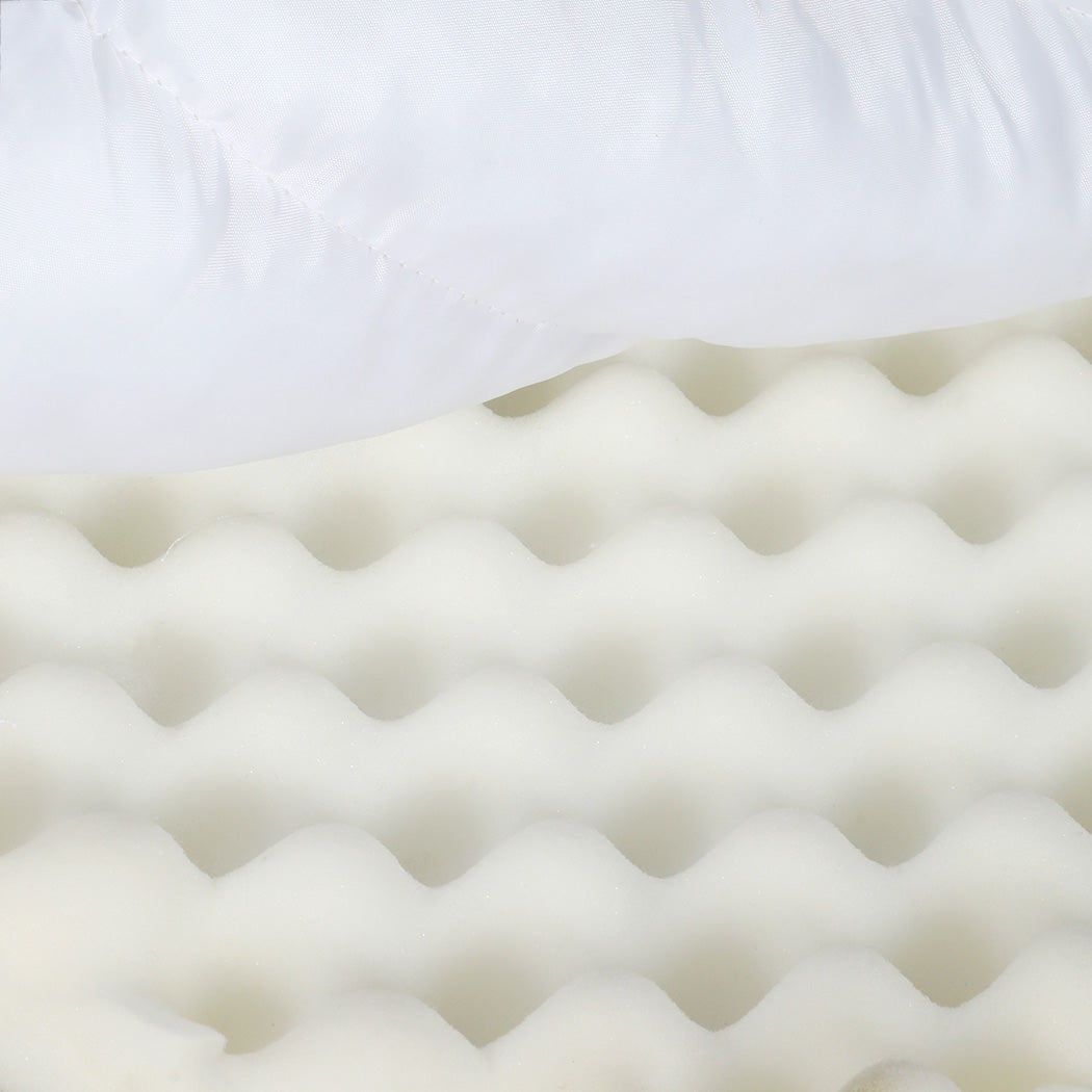 Pawz S Size Orthopedic Dog Bed with Sherpa Plush Removable Cover in White-1919892817208020997