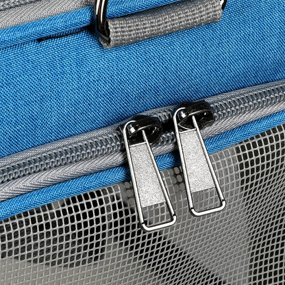 Pawz 3 in 1 Pet Soft Crate Dog Cat Carrier M Size Blue-1910112288757649413
