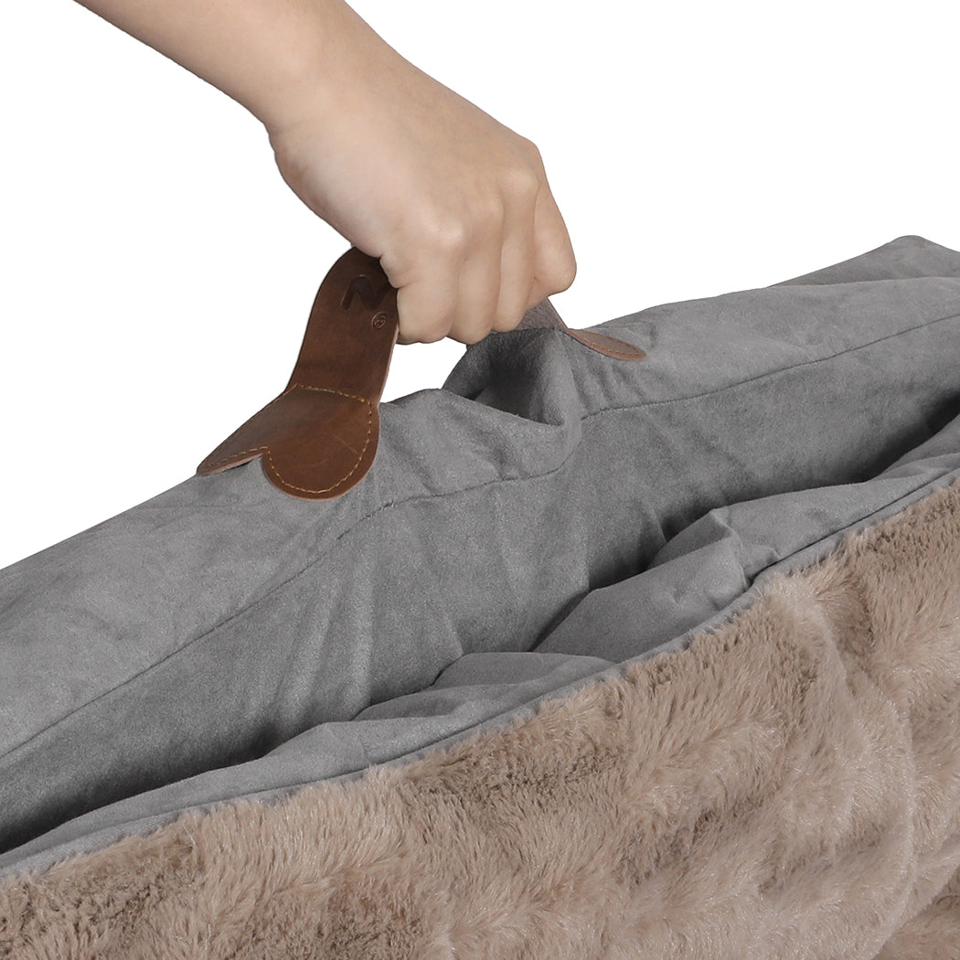 PaWz Dog Calming Bed Pet Cat Removable S Khaki Small-1910112967060492293
