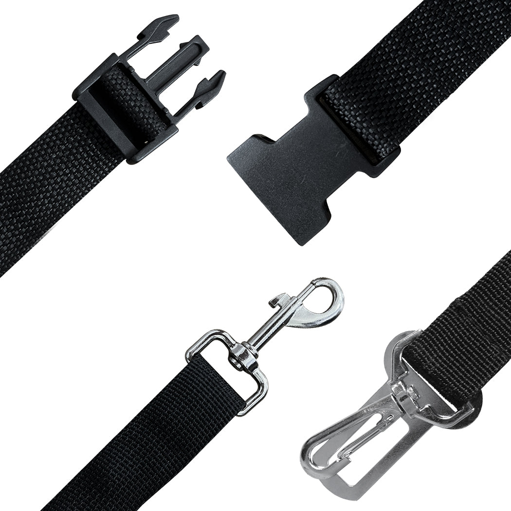 PaWz Dog Car Booster Seat Belt Pet Backrest Grey-1910112480655446021
