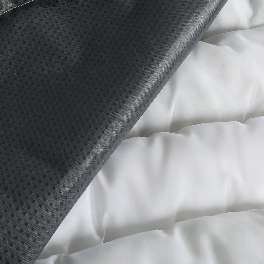 Pawz S Size Orthopedic Dog Bed with Sherpa Plush Removable Cover in Grey-1919892817057026053