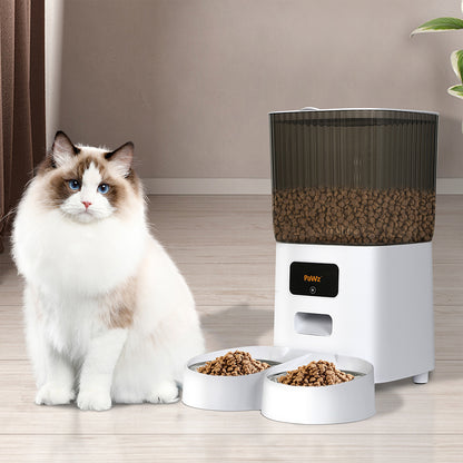 PaWz 5L Automatic Pet Feeder 2 Bowl White-1910112494526009351