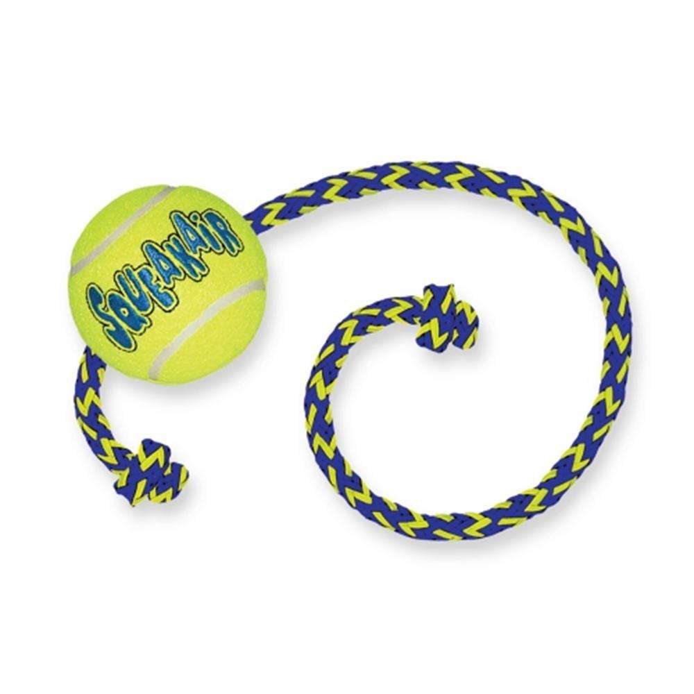 KONG AirDog Squeaker Ball with Rope - Medium Pet Savers