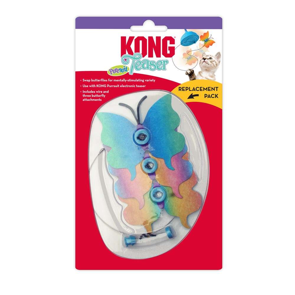 KONG Cat Teaser Purrsuit Butterfly Replacement Pack Pet Savers