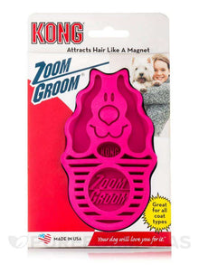KONG Dog and Puppy Zoomgroom Raspberry Pet Savers