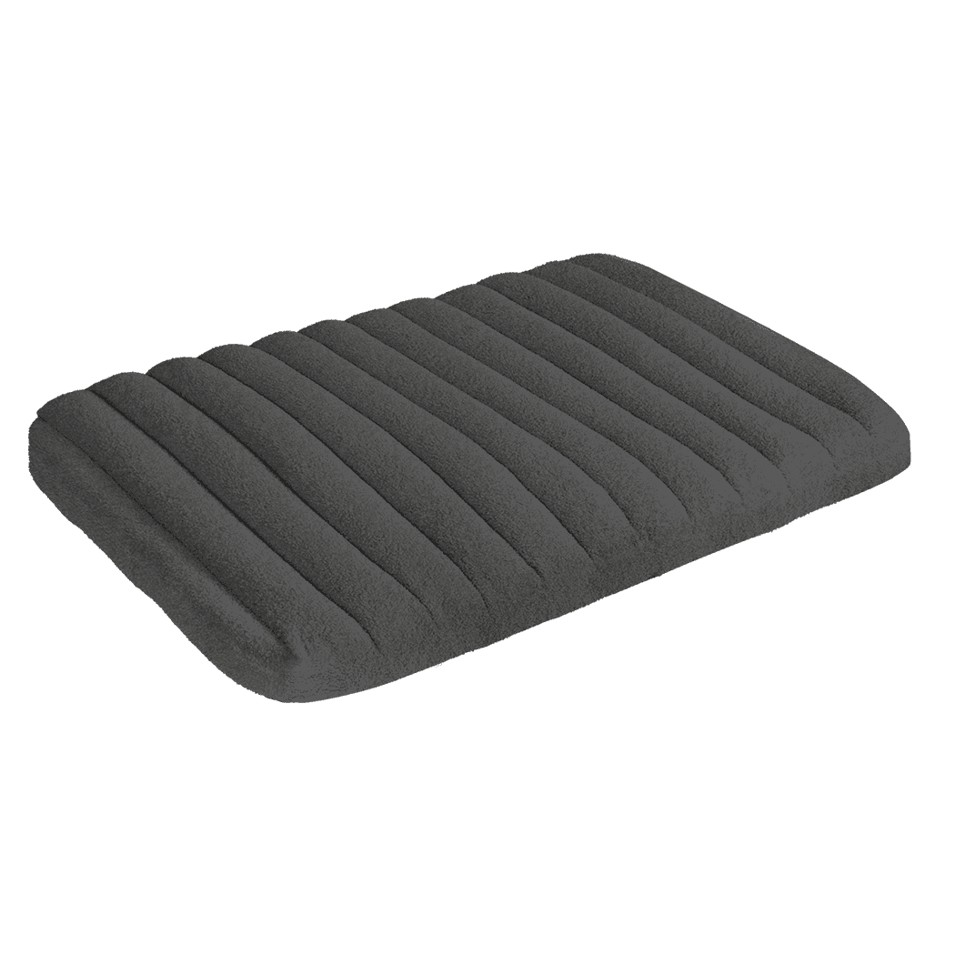 Pawz L Size Orthopedic Dog Bed with Sherpa Plush Removable Cover in Grey-1919892816419491848