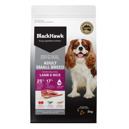 Lamb And Rice Small Breed Dry Dog Food - 3kg Pet Savers